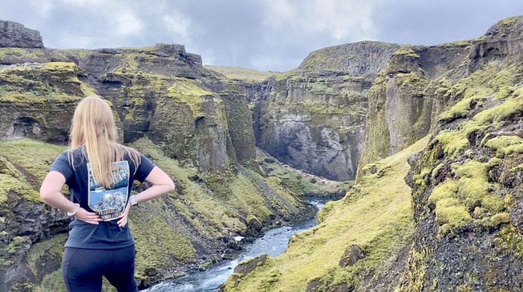 Waterfall hike above Skogafoss