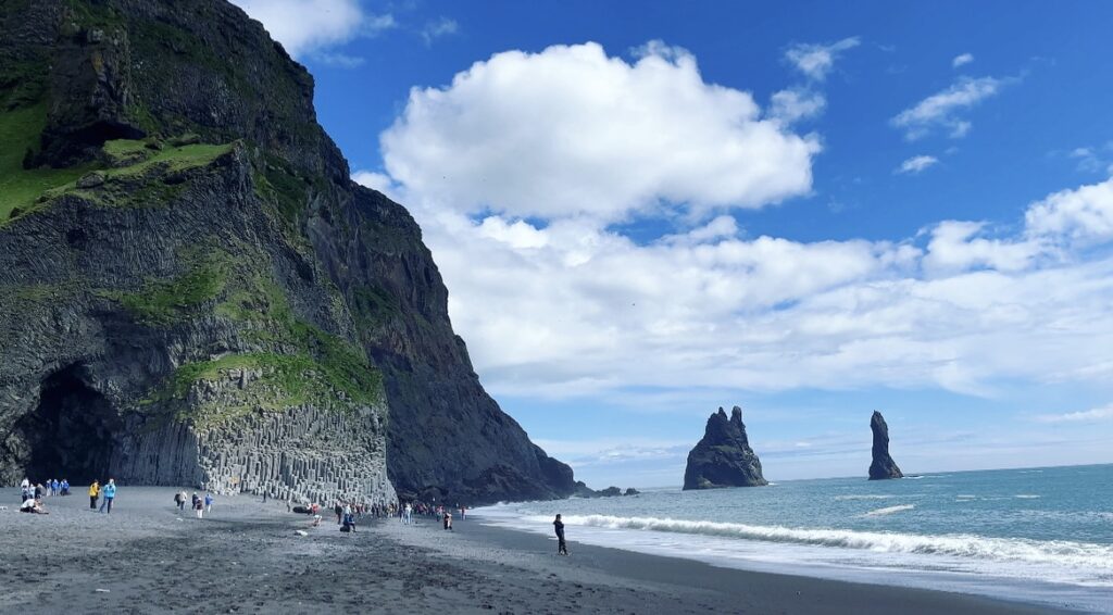 Cliff at Reynisfjara Beach