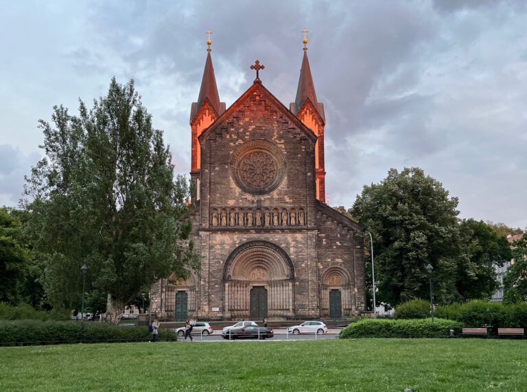 View outside our AirBnB in Prague